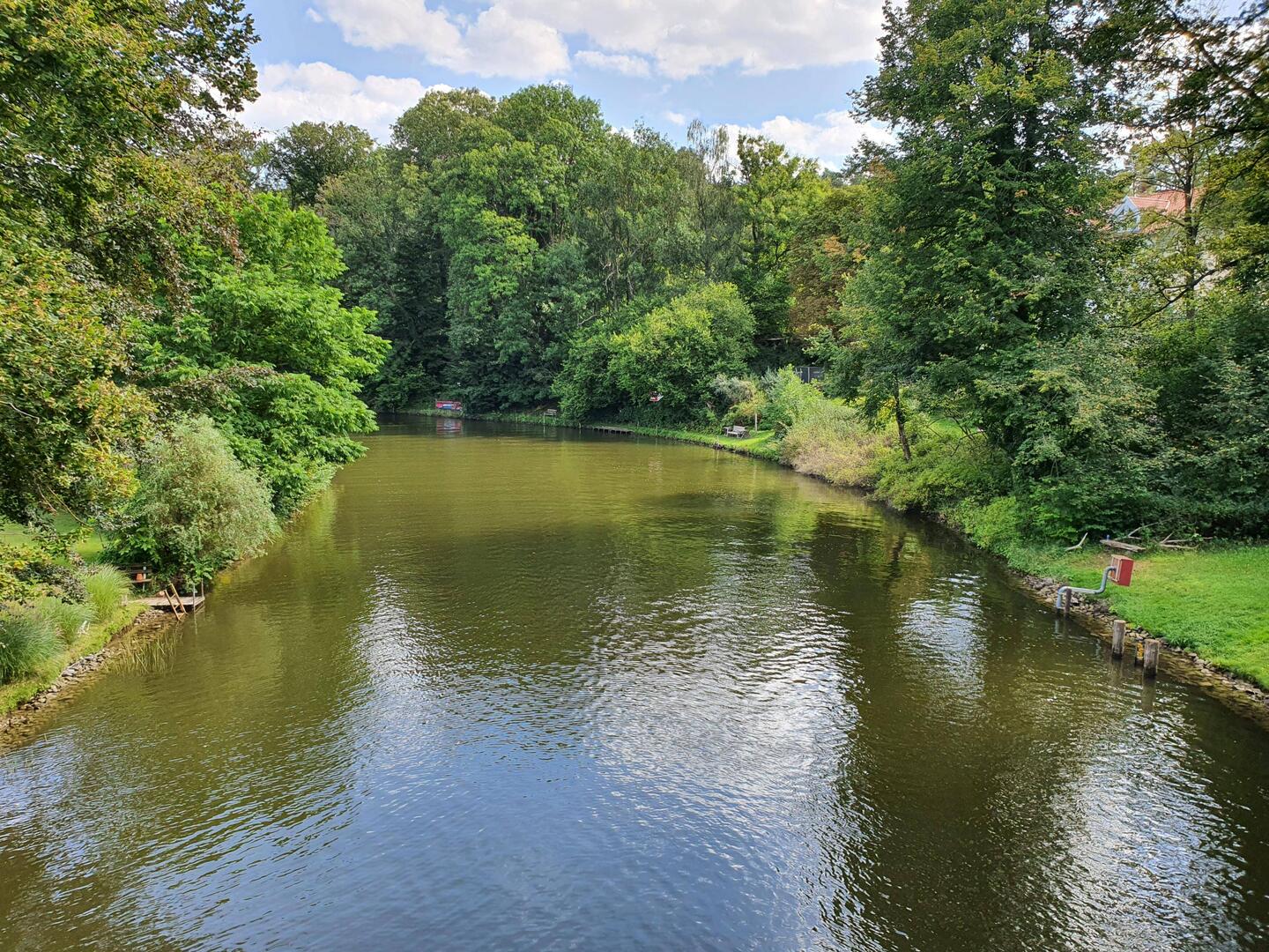 Auf der Hinfahrt haben wir die Havel überquert.