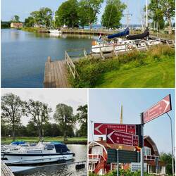 Hafen Sjötorp, dort kann man sich gut radeln