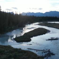 Morgens am Saskatchewan River