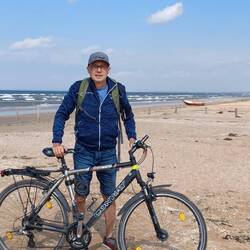 Radfahren am Strand