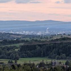 a good view of Basel in Switzerland from my sleeping place