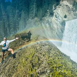 Geiler Regenbogen der sich bei den Falls gebildet hat 🌈😍