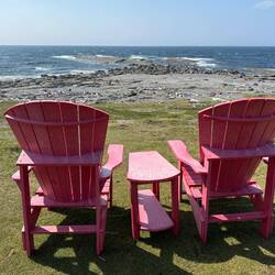 The view from the 9th set of Parks Canada Red Chairs that we have found