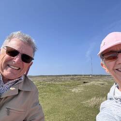Red Chair Selfie on a a windy day!!