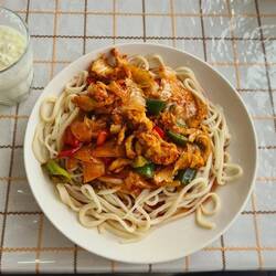 Laghman, a very tasty noodle dish
