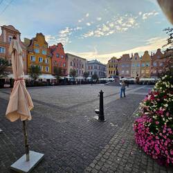 Rathausplatz aus der Zeit als die Stadt noch Graudenz hieß