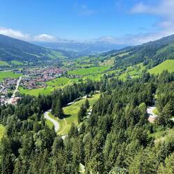 Aussicht auf den Oberjoch-Pass