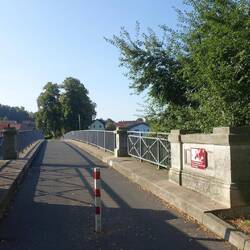 Brücke über die Werra wo früher die Grenze verlief