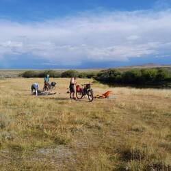 Aufgelöstes Camp am Sweetwater River