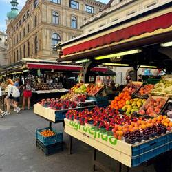 Open air farmers market