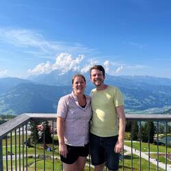 Wieder auf dem Gernkogel angekommen sieht die Welt ganz anders aus. Rechts unten liegt St. Johann.