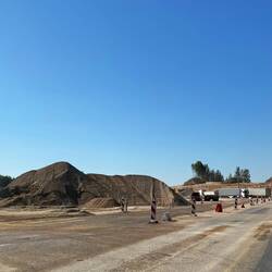 Teilausschnitt der Riesenbaustelle