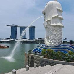 Der Merlion (Wahrzeichen von Singapur)