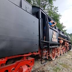 Hier kann man einfach mal so in die Lok klettern