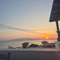 Sonnenuntergang,Ausblick von unserem Balkon