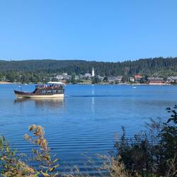 lake Titi with an old boat