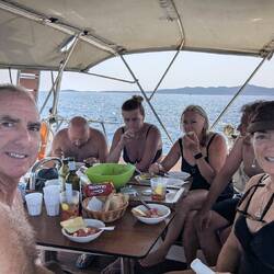 Lunch on the boat