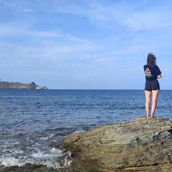 Tolle Aussicht auf den nördlichsten Punkt von Korsika - die Insel Giraglia. 🏝️