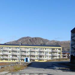 these houses were built to accomodate workers in the shimp factories  (Virtually enforced)