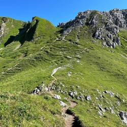 Der Aufstieg zum "Fensterl".