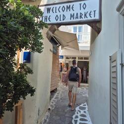 Bummelstraßen in Naxos-City