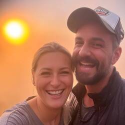 Erschöpft und müde aber glücklich