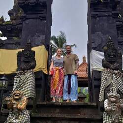 Nach den Ritual - nass aber glücklich