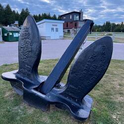 8000 pound anchor donated by Interlake Steamship Company