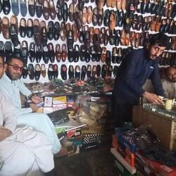 Wechselstube im Schuhladen