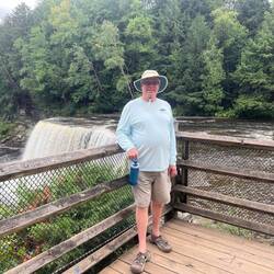 94 Stairs to climb down to this view point next to the Falls.