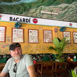 In the DMZ Bar in Hue