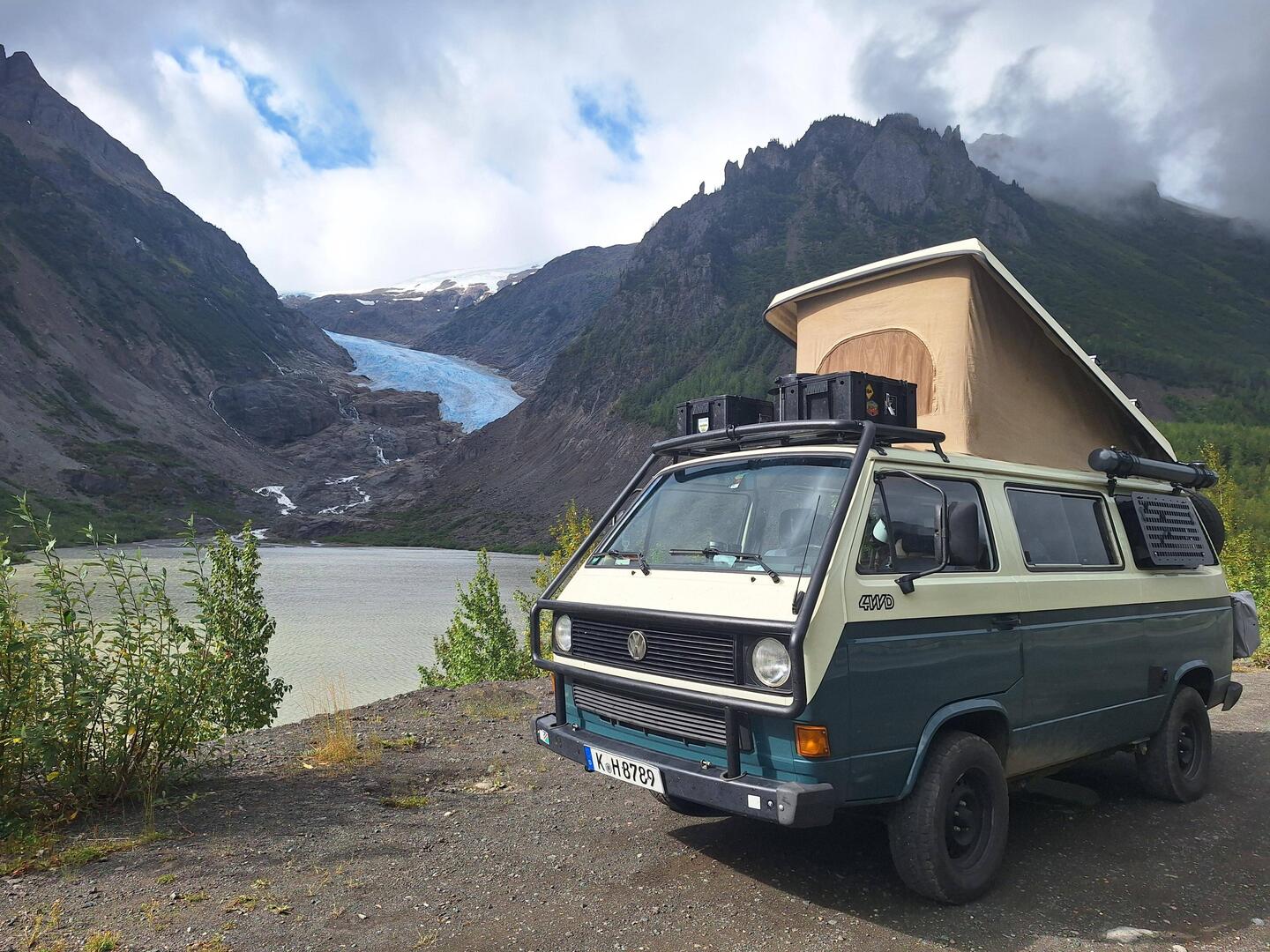 Frühstückspause am Bear Glacier