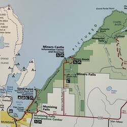 We cruised from Munising to Grand Portage Point, then crossed over and down the east side of Grand I