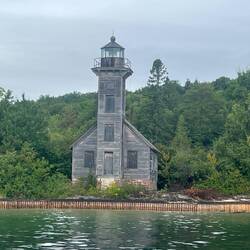 Grand Island East Channel Light House. This is an abandoned light house.