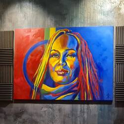 Drapeau sami stylisée