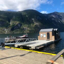 Die Sauna direkt am Fjord