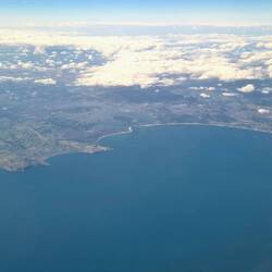 If you zoom in you can see Poole harbour and how large an area it covers
