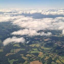 I thought the clouds looked nice as we climbed above them