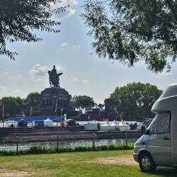 Blick auf das Kaiser Wilhelm Denkmal am Deutsch Eck