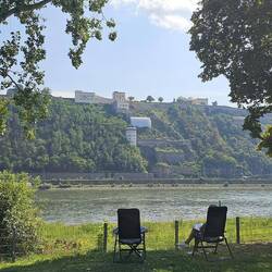 Blick auf die Festung Ehrenbreitstein