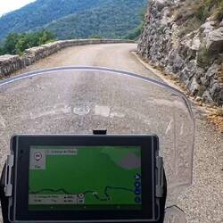 Einsame lange Route nach Thiery