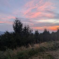 the last light turning the whole sky red