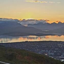 Tromsø in der Dämmerung