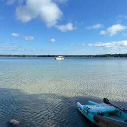 MB anchored off Marquette Island... one of the Les Chêneaux Islands