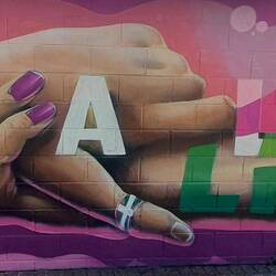 Peinture pour le 8 mars, journée internationale des droits des femmes
