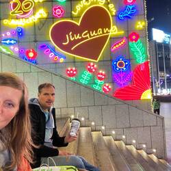 Ein letztes Mal bunte Glitzerwelt Chinas