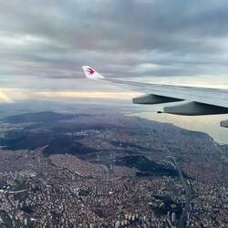 Anflug auf Istanbul - hier die Prinzen-Inseln