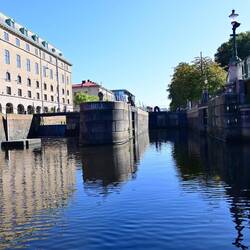 Lock on the city's canal system