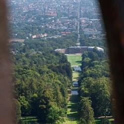Blick in Richtung des Kasseler Zentrums.
