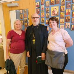 With Fr. Mikel who is Fr. Cyprian's godfather